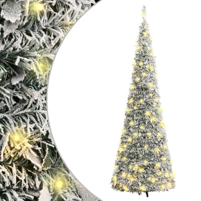 Pop-Up-Weihnachtsbaum Künstlich Beschneit 200 Leds