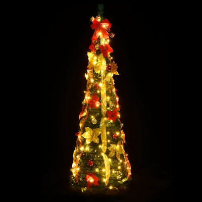 Pop-Up-Weihnachtsbaum Künstlich 50 Leds Grün