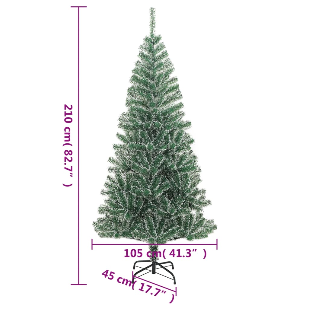 Künstlicher Weihnachtsbaum Beschneit Grün