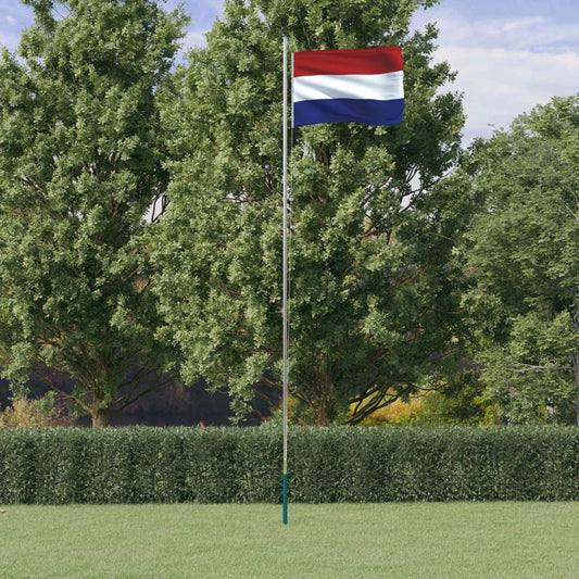 Niederländische Flagge Mit Mast Aluminium