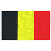 Belgische Flagge Mit Mast Aluminium