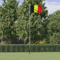 Belgische Flagge Mit Mast Aluminium