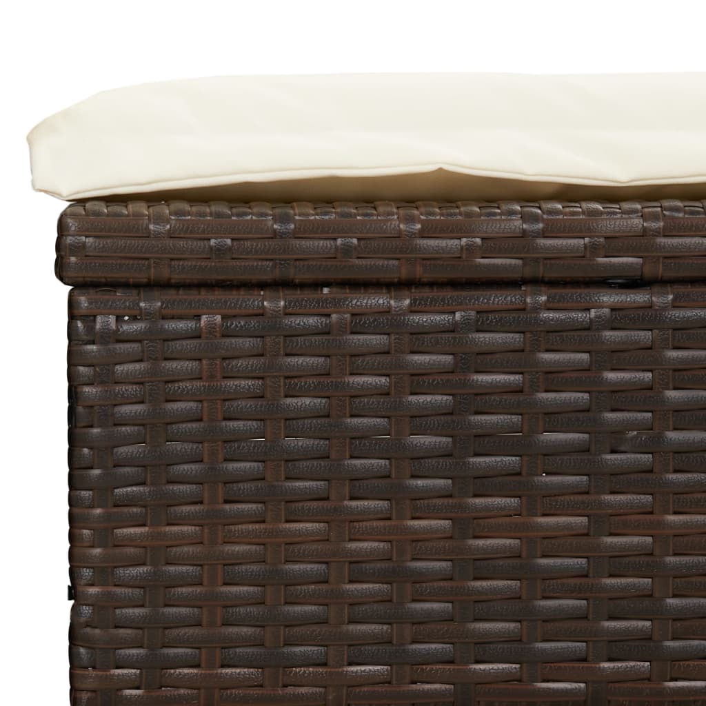 Sonnenliege Mit Faltdach 213X63X97 Cm Poly Rattan