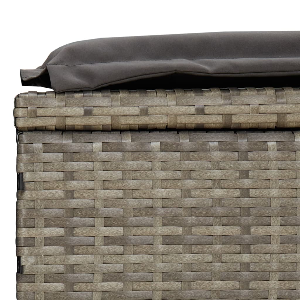 Sonnenliege Mit Runddach 211X57X140 Cm Poly Rattan