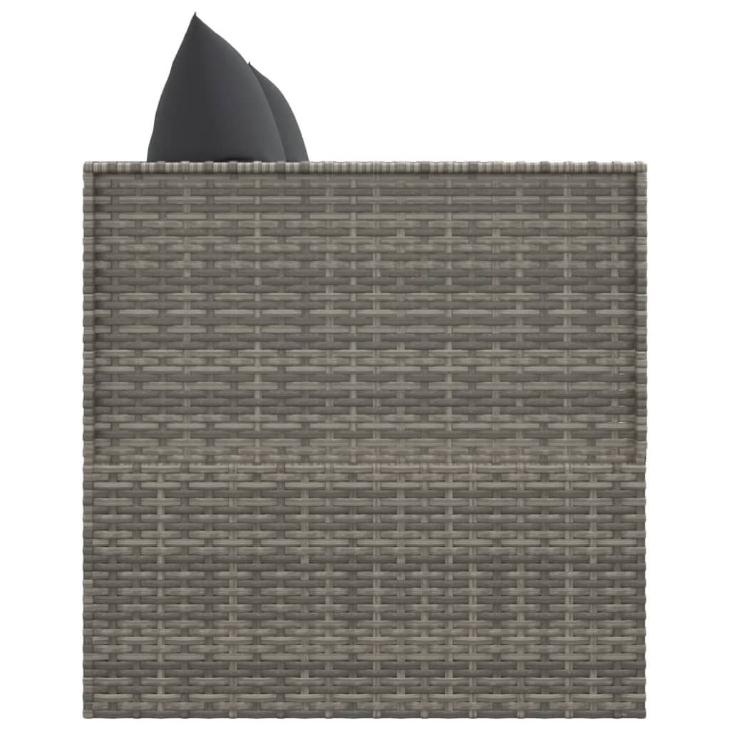 Outdoor-Loungebett Mit Kissen Poly Rattan