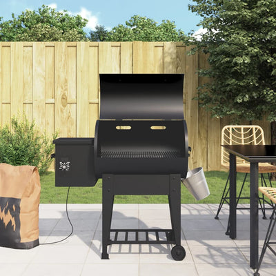 Pelletgrill Schwarz 104 Cm Eisen