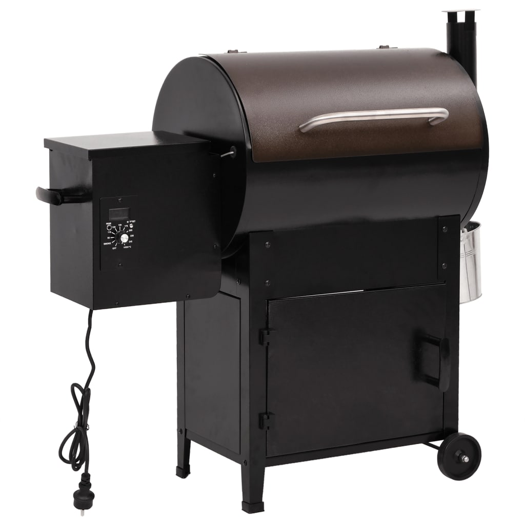 Pelletgrill Schwarz 104 Cm Eisen