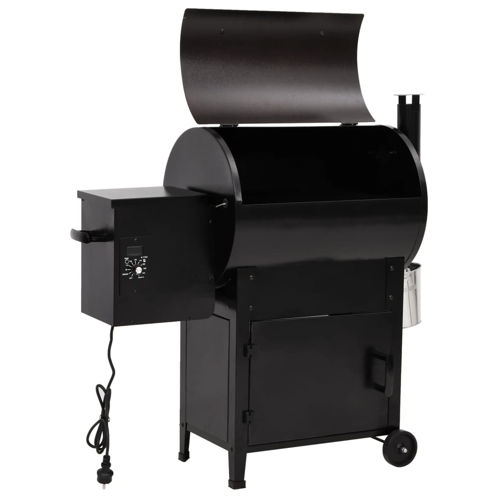 Pelletgrill Schwarz 104 Cm Eisen