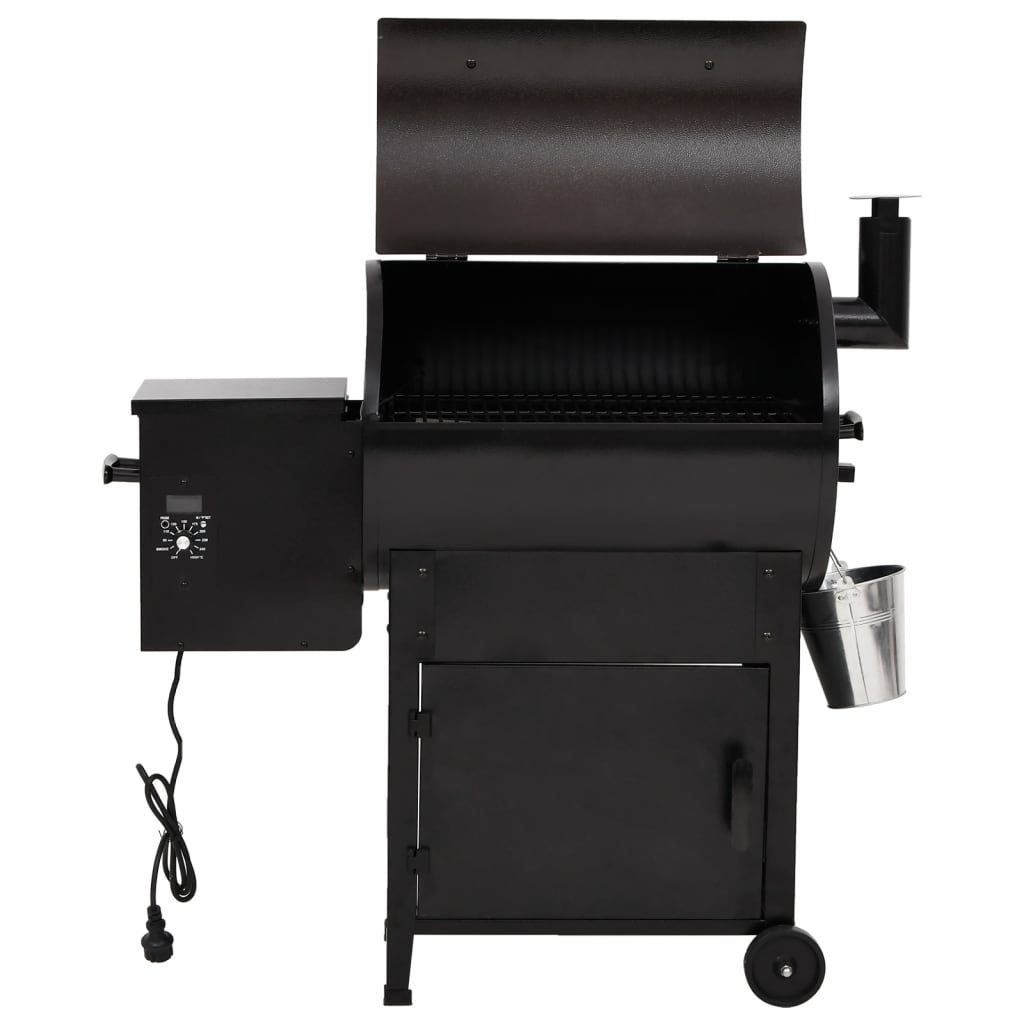 Pelletgrill Schwarz 104 Cm Eisen