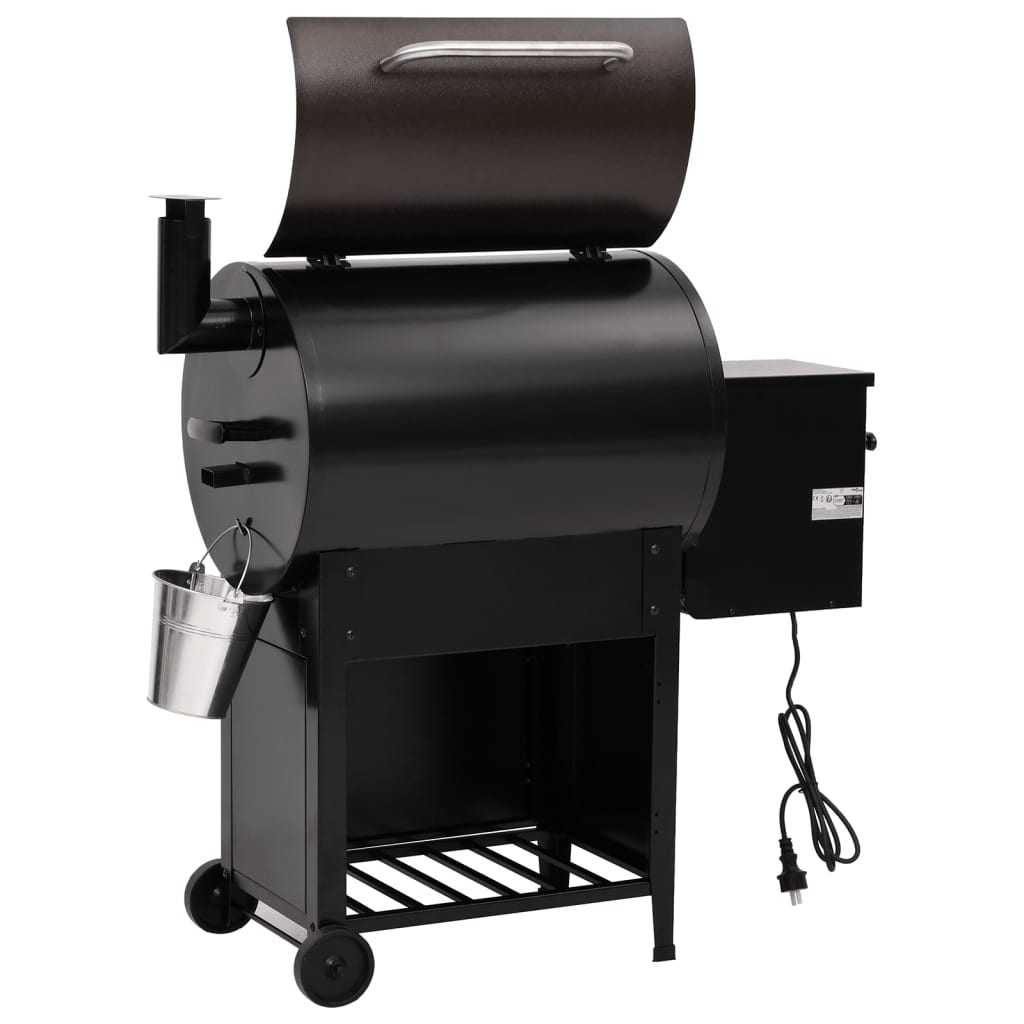 Pelletgrill Schwarz 104 Cm Eisen