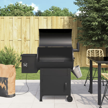 Pelletgrill Schwarz 104 Cm Eisen