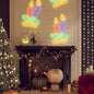 Led-Silhouetten 3 Stk. Weihnachtskerzen Mit 144 Leds 70X42 Cm