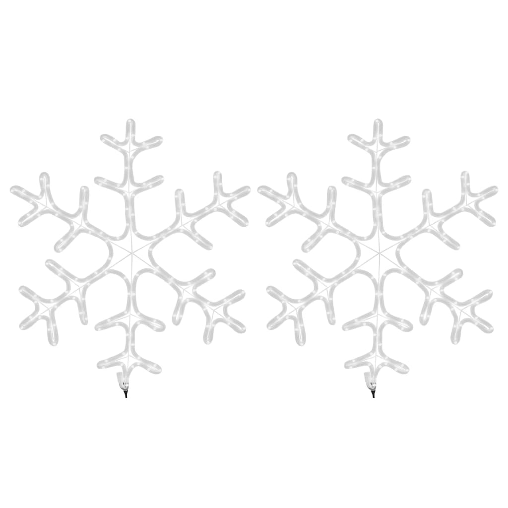 Led-Schneeflocken 2 Stk. Warmweiß