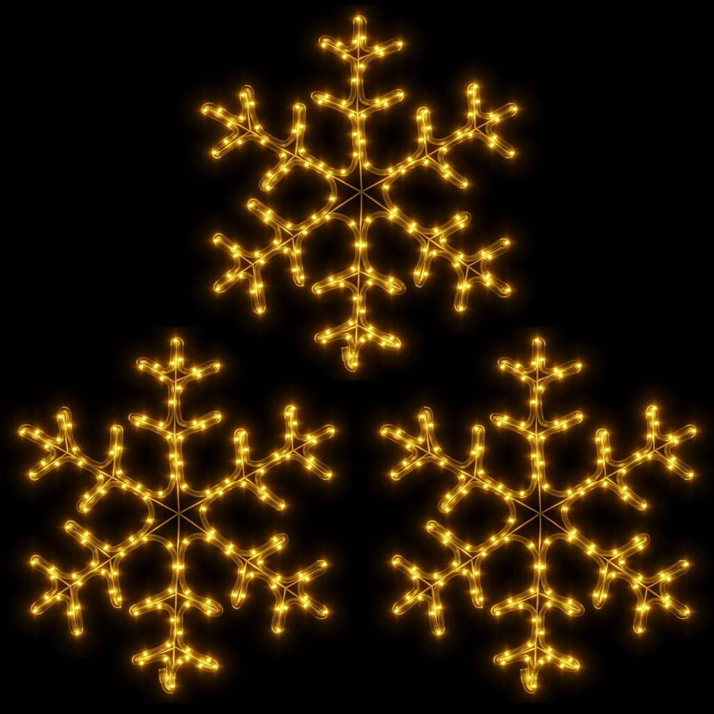 Led-Schneeflocken 3 Stk. Warmweiß