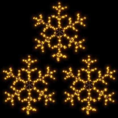 Led-Schneeflocken 3 Stk. Warmweiß