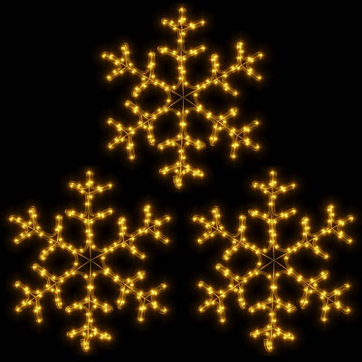 Led-Schneeflocken 3 Stk. Warmweiß