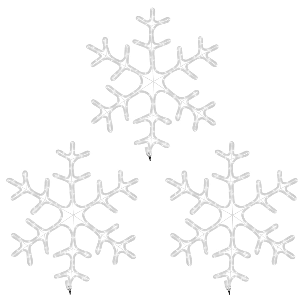 Led-Schneeflocken 3 Stk. Warmweiß