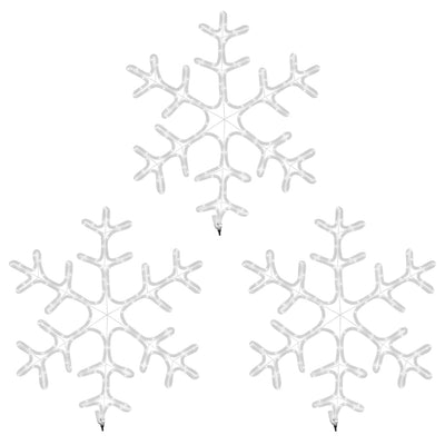 Led-Schneeflocken 3 Stk. Warmweiß