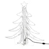 Led-Weihnachtsbäume 3 Stk. Klappbar Warmweiß 87X87X93 Cm