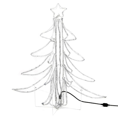 Led-Weihnachtsbäume 3 Stk. Klappbar Warmweiß 87X87X93 Cm