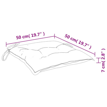 Stuhlkissen 2 Stk. Mehrfarbig Oxford-Gewebe Grün Und Rosa