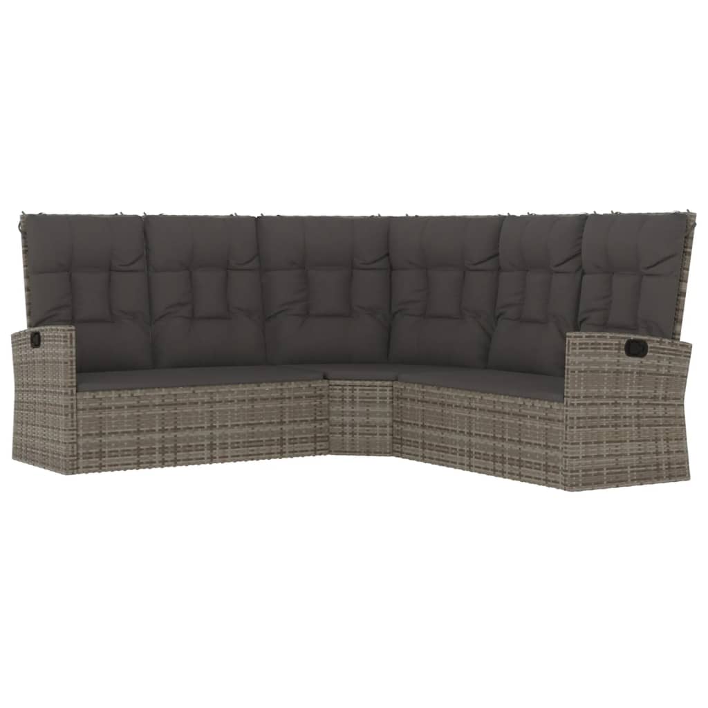 Ecksofa Mit Liegefunktion Und Kissen Poly Rattan