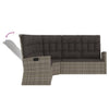 Ecksofa Mit Liegefunktion Und Kissen Poly Rattan