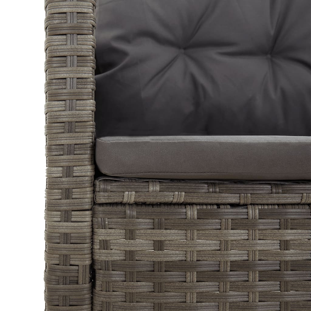 Ecksofa Mit Liegefunktion Und Kissen Poly Rattan