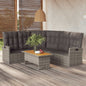 Ecksofa Mit Liegefunktion Und Kissen Poly Rattan