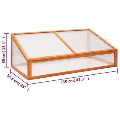 Gewächshaus 110X58,5X39 Cm Tannenholz