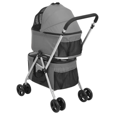 Hundewagen Für 2 Hunde Faltbar 83X48X97 Cm Oxford-Gewebe