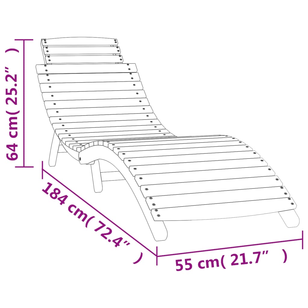 Sonnenliege Mit Tisch Massivholz Akazie