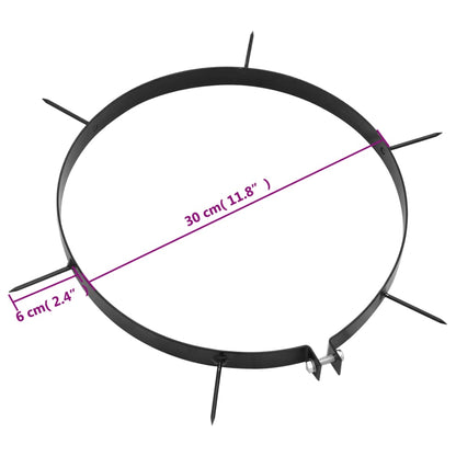 Rasenlüfter Für Gartenwalze 5 Stk. Mit Spikes Ø 30 Cm Eisen