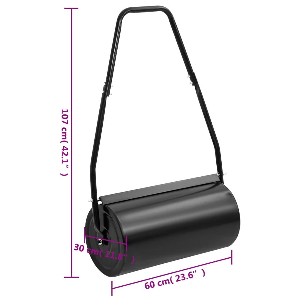 Rasenwalze Schwarz 42 L Eisen Und Stahl