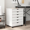 Rollschrank Mit Schubladen Moss Honigbraun Massivholz Kiefer