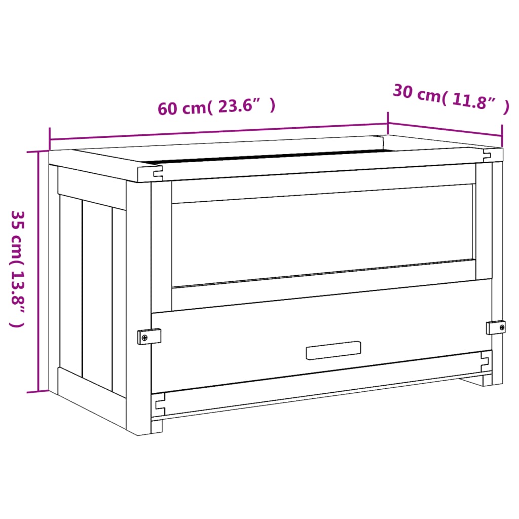 Hamsterkäfig 60X30X35 Cm Massivholz Tanne