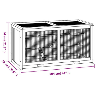 Hamsterkäfig Massivholz Tanne