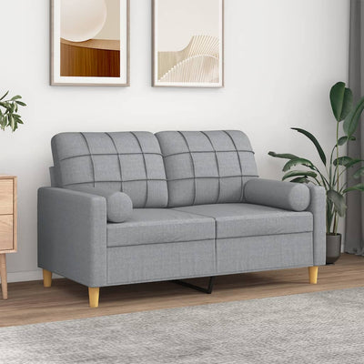 3-Sitzer-Sofa Mit Zierkissen Stoff