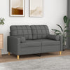 3-Sitzer-Sofa Mit Zierkissen Stoff