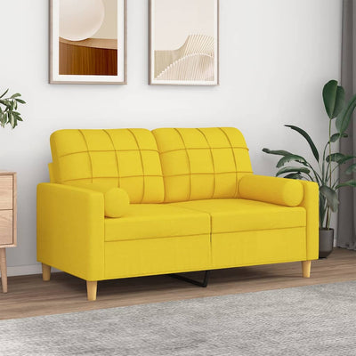 3-Sitzer-Sofa Mit Zierkissen Stoff