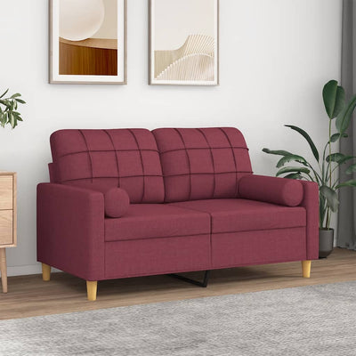 3-Sitzer-Sofa Mit Zierkissen Stoff