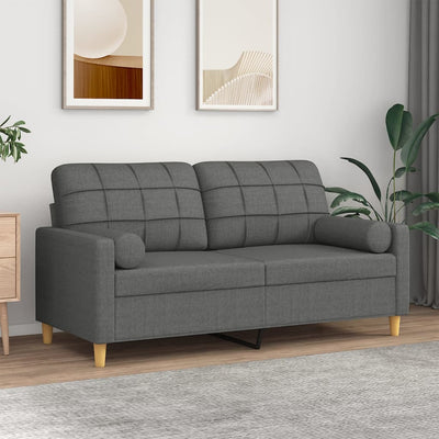 3-Sitzer-Sofa Mit Zierkissen Stoff