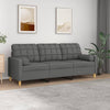 3-Sitzer-Sofa Mit Zierkissen Stoff