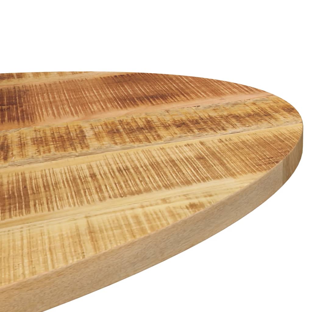 Tischplatte 100X40X3,8 Cm Oval Massivholz Mango Raues Mangoholz (Naturbelassen)