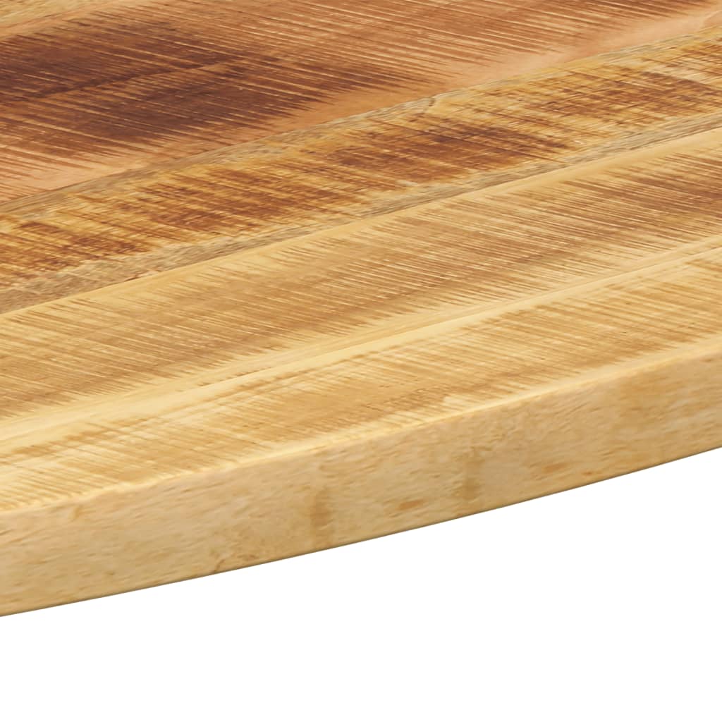 Tischplatte 100X40X3,8 Cm Oval Massivholz Mango Raues Mangoholz (Naturbelassen)