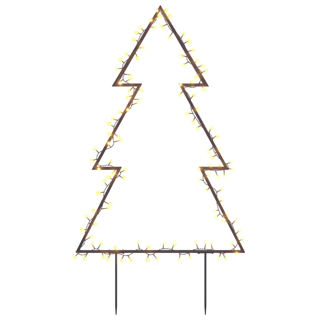 Weihnachtsbaum Mit Erdspießen Und 115 Leds 90 Cm Schwarz