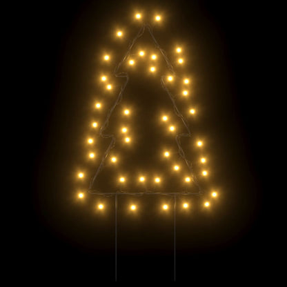 Weihnachtsbäume Mit Erdspießen 3 Stk. 50 Leds 30 Cm Schwarz