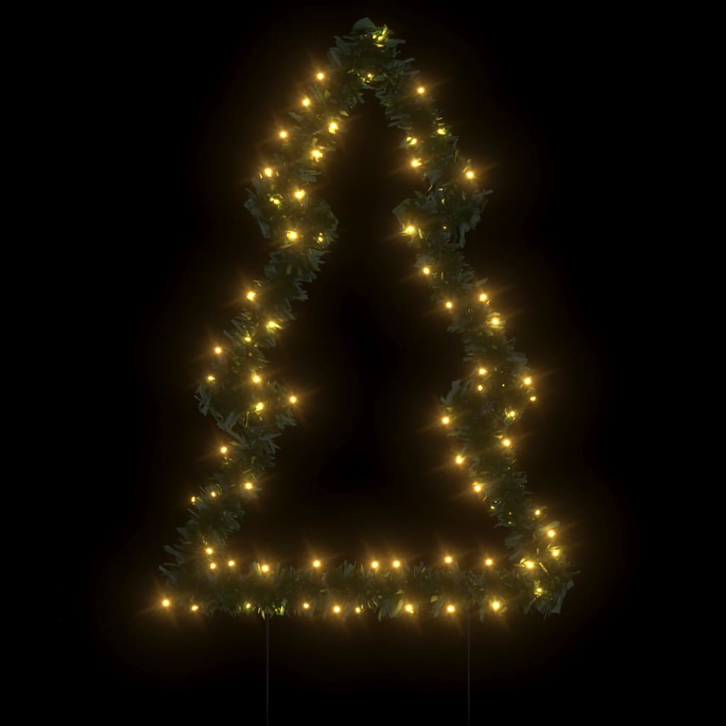 Weihnachtsbaum Mit Erdspießen Und 80 Leds 60 Cm Grün