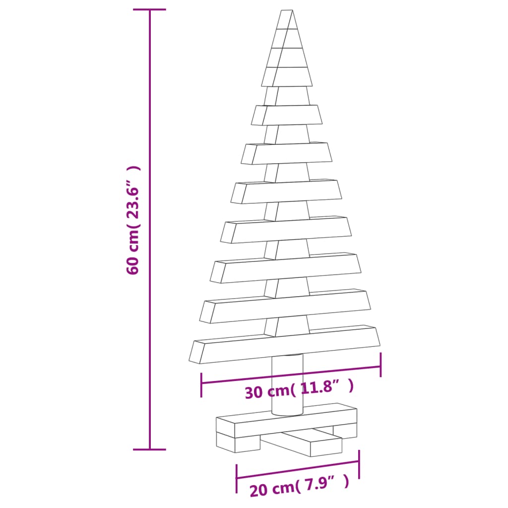 Weihnachtsbaum Holz Zum Schmücken Massivholz Kiefer