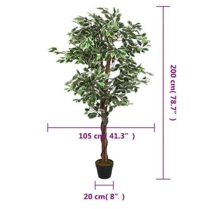 Ficusbaum Künstlich 1260 Blätter Grün